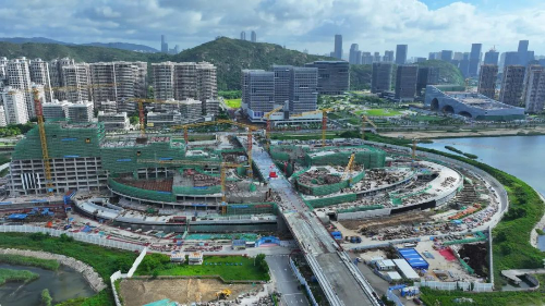 7月6日，橫琴天沐河雙雙橋合龍。.jpg